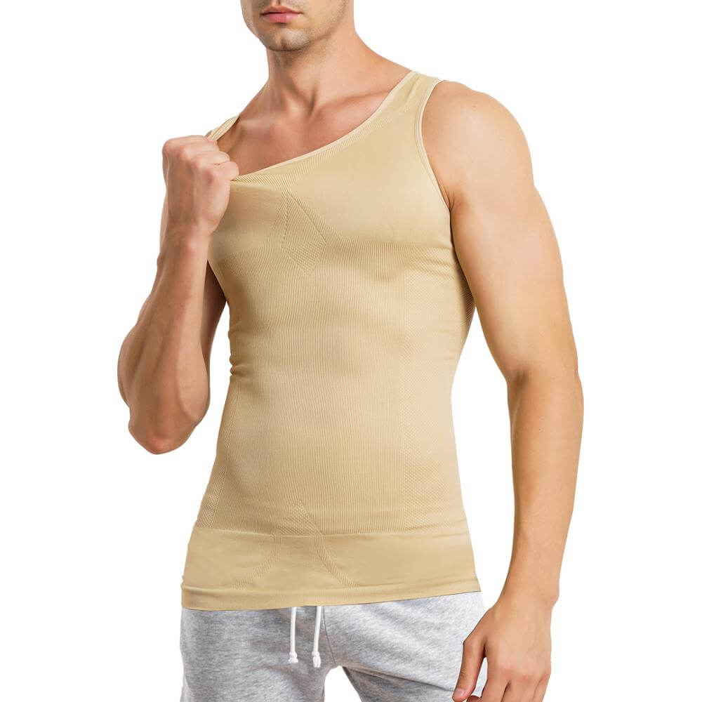 Brabic Men Compression Shirt Sleeveless Shapewear
