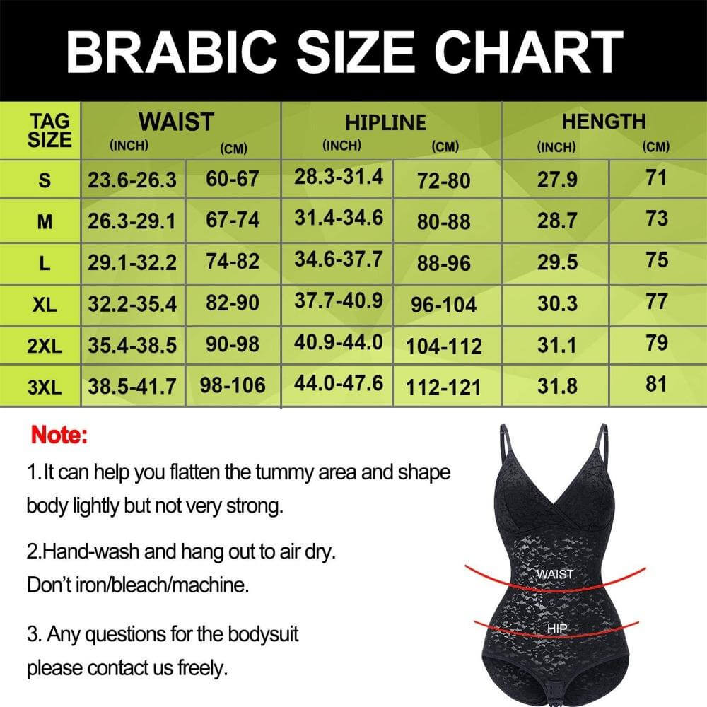 Brabic Lace Bodysuit for Women Sleeveless Tops V-Neck