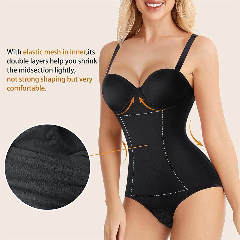 Brabic Shapewear Dress Backless with Built-in Bra