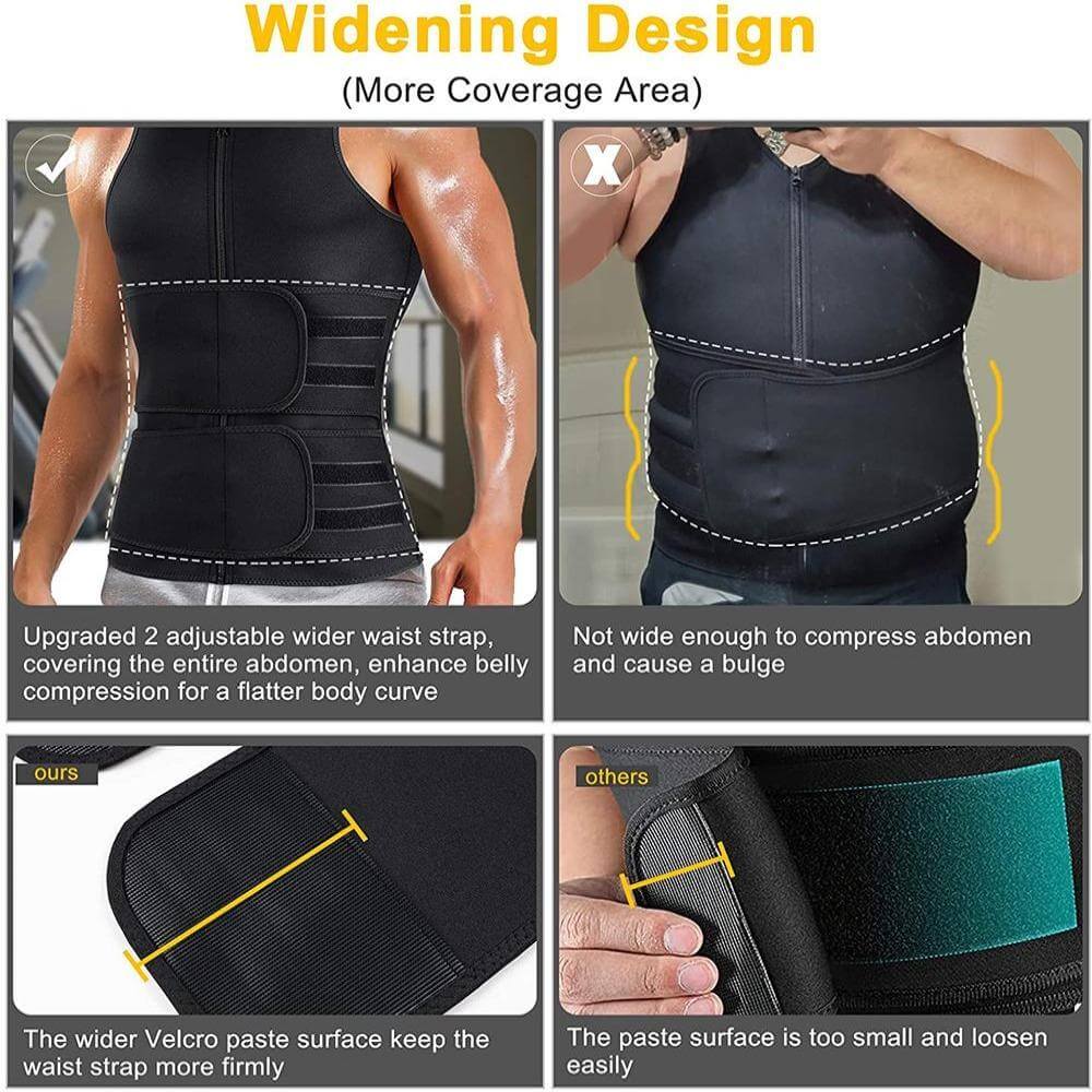 Brabic Upgraded Sauna Vest with Waist Trainer