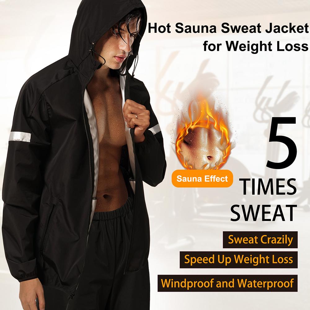 Brabic Workout Sweat Sauna Jacket